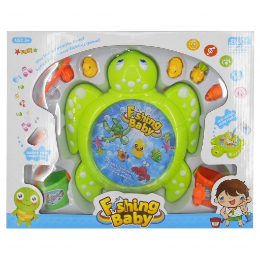 JUEGO MESA PESCA TORTUGA MUSICA 3AA  5930