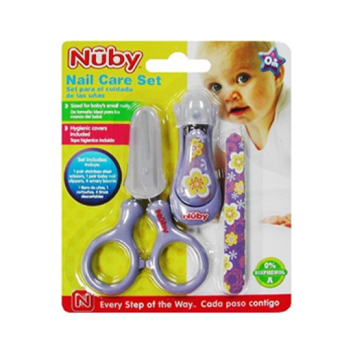 NUBY SET UAS X 6 PIEZAS ROSA