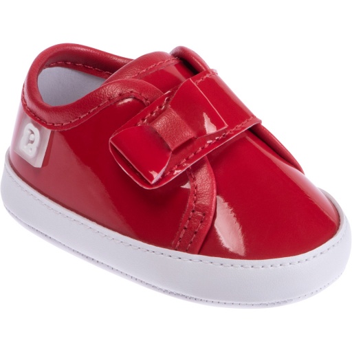 Pimpolho Zapatito C/velcro Charol Rojo 01 al 04 Talle 03