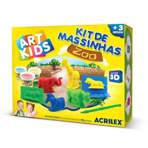 ACRILEX KIT MASA DE MODELAR ZOO