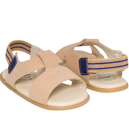 SANDALIA PIMPOLHO BEIGE CON ELASTICO TALLE 20