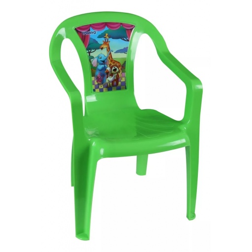 SILLA PVC INFANTIL CON POSABRAZO DISEO