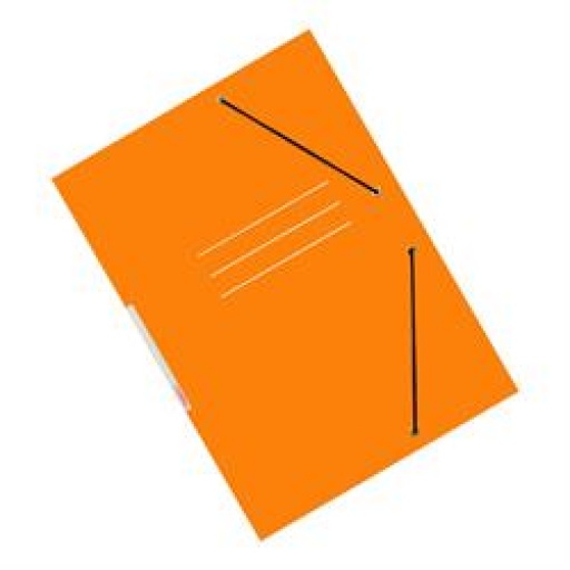 CARPETA CON ELASTICO TEORIA+  NARANJA