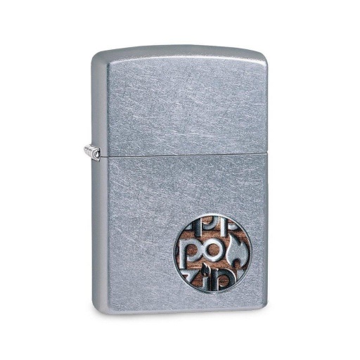 ENCENDEDOR ZIPPO BOTON LOGO