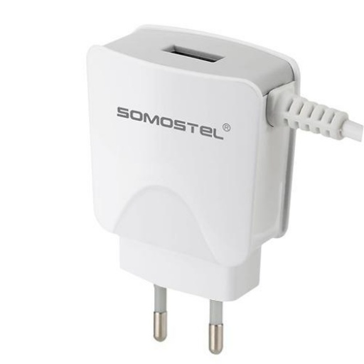 CARGADOR SOMOSTEL MICRO USB CABLE INCLUIDO + USB  SMS-A12