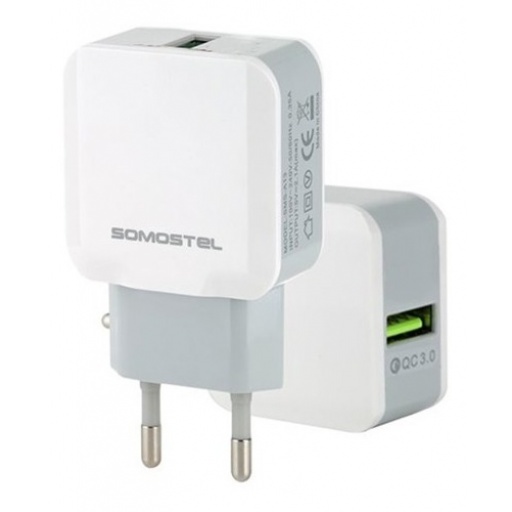 CARGADOR SOMOSTEL SMS-A03 MICRO USB 2.1 A