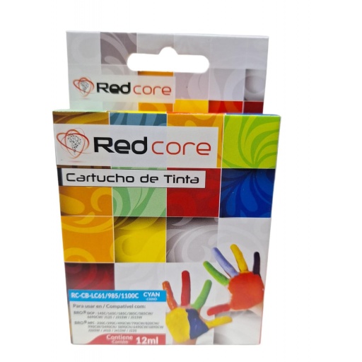 CARTUCHO BROTHER REDCORE LC 985 AZUL 28ML