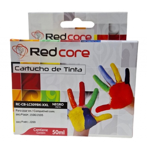 CARTUCHO BROTHER REDCORE LC 123 / 124 ROJO 10ML