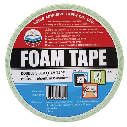 CINTA DOBLE FAZ LOUIS TAPE 24 MM X 2.7M   CIN24/2DF