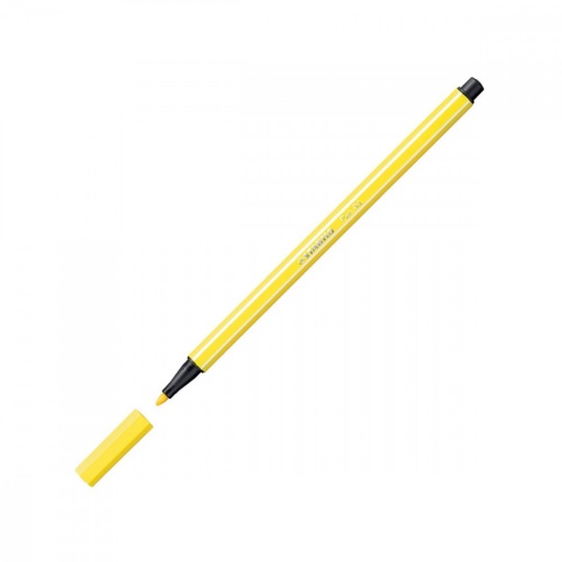 MARCADOR STABILO PEN 68 TRAZO GRUESO AMARILLO PASTEL