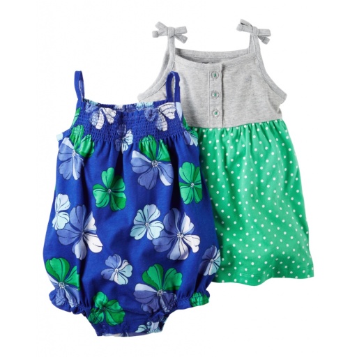 PACK VESTIDO Y BOMBACHUDO CARTERS 3M