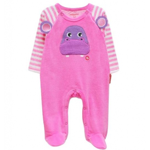 PIJAMA PLUSH FISHER PRICE HIPO FUCSIA 3-6M