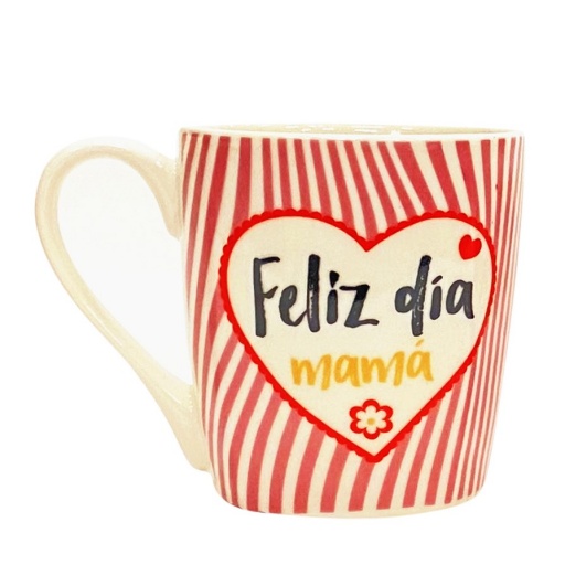 TAZA DE LOZA MAMA CORAZONES