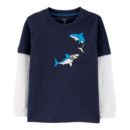 REMERA CARTERS ML BRILLA OSCURIDAD