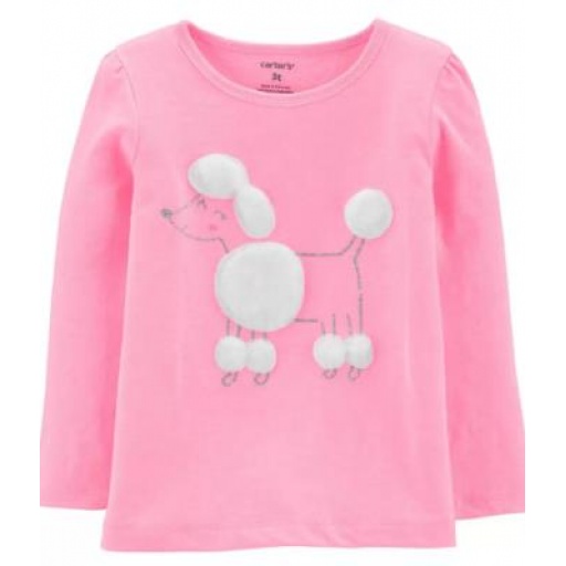 REMERA CARTERS ALGODON PERRITO 2T