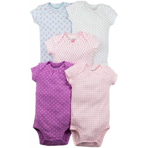 SET X 5 PC BODY ESTAMPADOS BEBE 12 MESES
