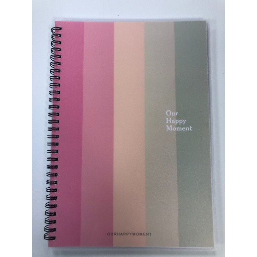 CUADERNO HAPPY MOMENT TAPA TRANSPARENTE