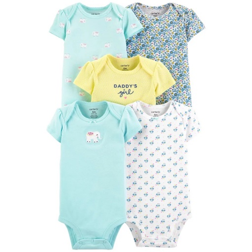 SET X 5 BODY ESTAMPADOS BEBE