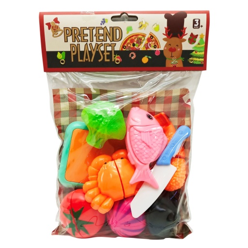 FRUTAS Y VERDURAS CON VELCRO 11PZAS