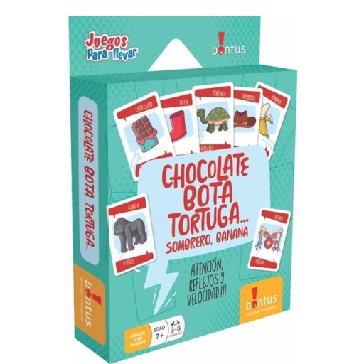 CARTAS INFANTILES JUEGO PARA LLEVAR CHICOLATE BOTA TORTUGA