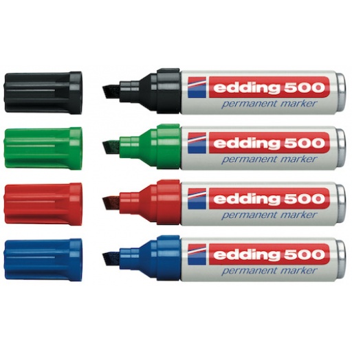 MARCADOR EDDING 500 ROJO