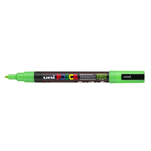 MARCADOR UNI POSCA 1.3 MM VERDE MANZANA