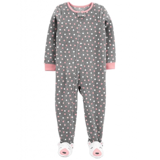 PIJAMA CON PIE LUNARES MICROPOLAR NIA CARTERS 2T