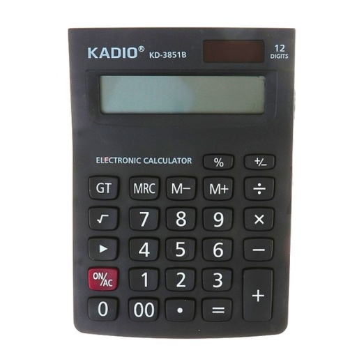 CALCULADORA KADIO 12 DEIGITOS  KD-3851B