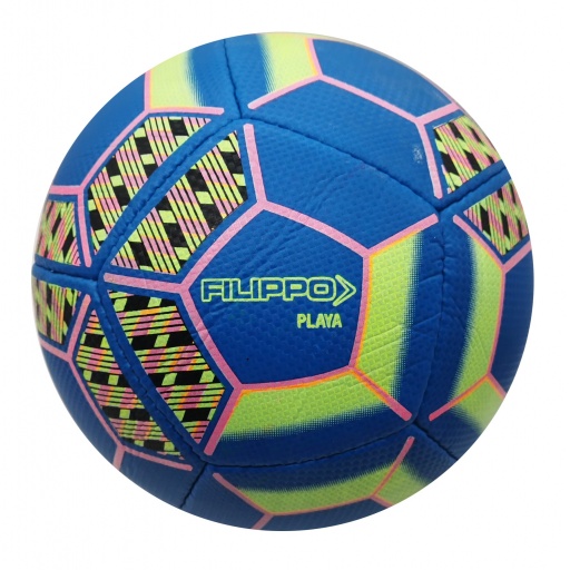 PELOTA FUTBOL PLAYA COSIDA N5 FILIPPO AZUL