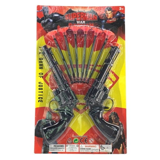 PISTOLA LANZA DARDOS X 2 BC