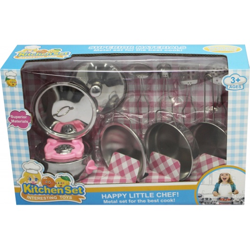 SET COCINA METAL 10 PIEZAS EN CAJA