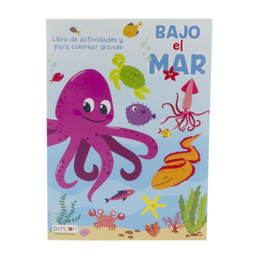 LIBRO COLOREAR ACTIVIDADES BAJO MAR 52807