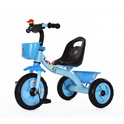 TRICICLO A PEDAL CON CANASTO PLAYME ML-1007-AZUL