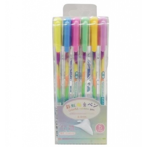 LAPICERA GEL X 6 MULTICOLOR PV