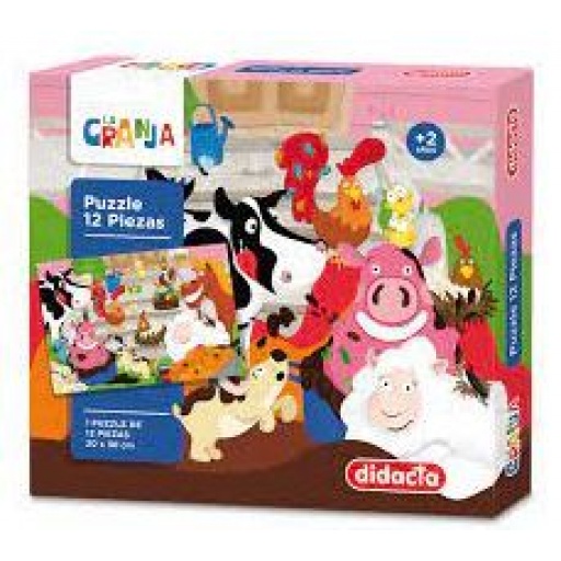 DIDACTA PUZZLE 12 PCS LA GRANJA