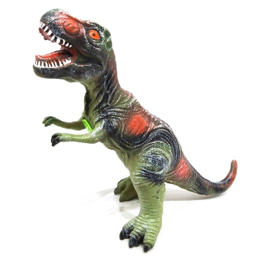 DINOSAURIO GOMA CON LUZ SONIDO TIRANO