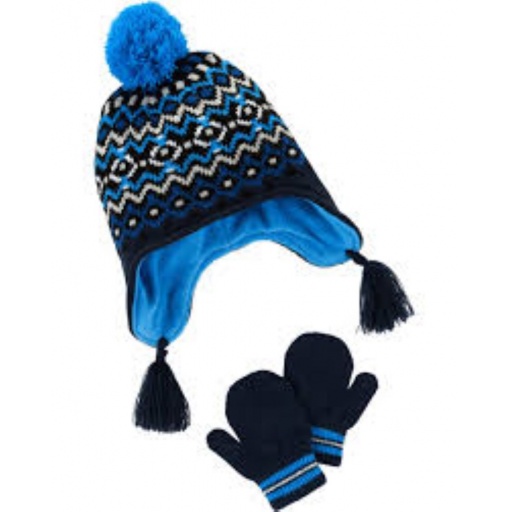 Set Gorro y Guantes tejido Carters 2T/4T