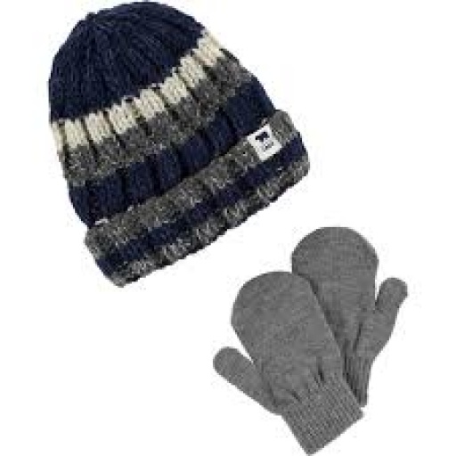 GORRO lana carters y GUANTES GRIS NIO CARTERS TALLE 12-24M