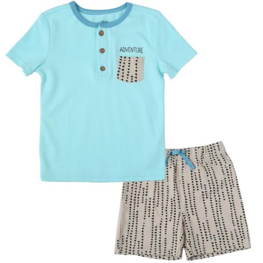 CONJ REMERA Y SHORT ASHER & OLIVIA ADVENTURE 3T