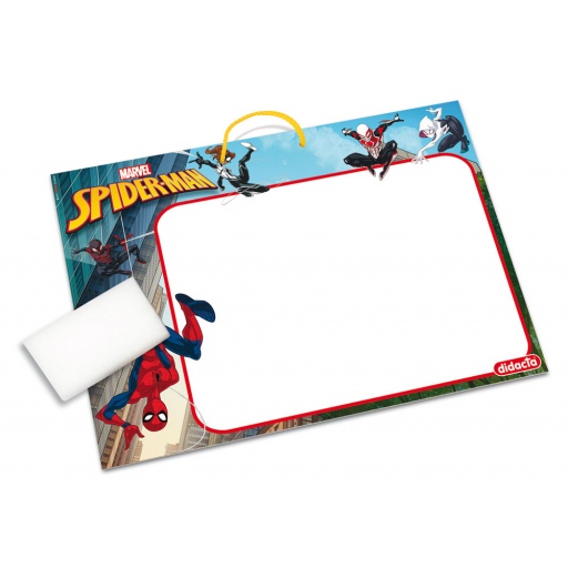 DIDACTA PIZARRA DOBLE FAZ EN MADERA SPIDERMAN