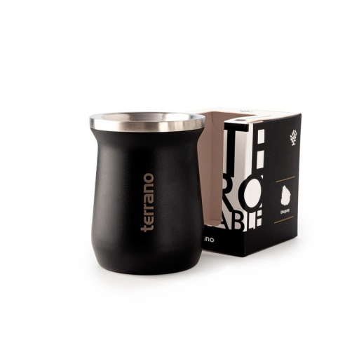 MATE ACERO INOX TRADICIONAL NEGRO OPACO TERRANO