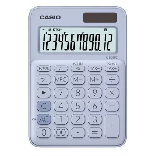 CALCULADORA CASIO MS-20UC MY STYLE CELESTE