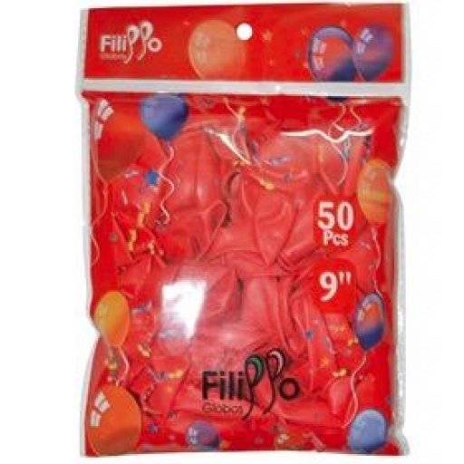 GLOBO 10" X 50 FILIPPO ROJO  R