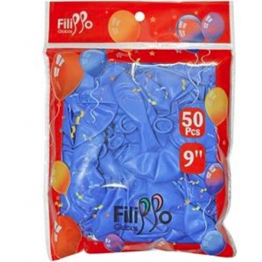 GLOBO 10" X 50 FILIPPO AZUL  R