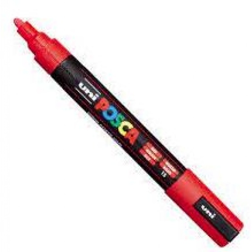 MARCADOR UNI POSCA 2.5MM  ROJO