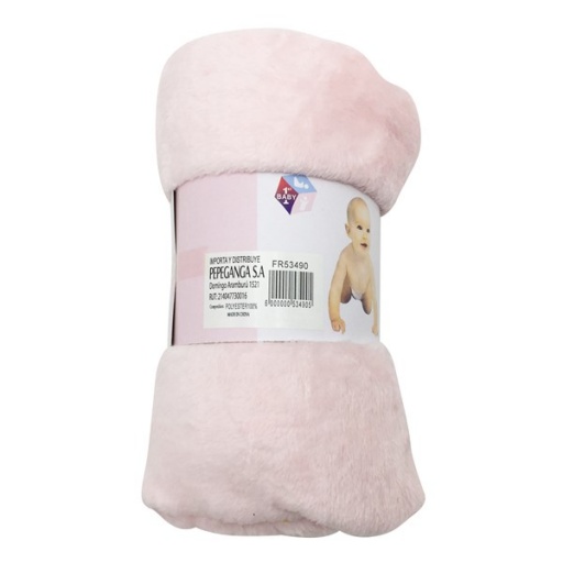 FRAZADA PARA BEBE PLUSH LISA SUAVE ROLLO