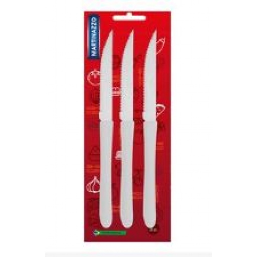 CUCHILLO MESA X3 ELEGANTE BLANCO MARTINAZZO 80335/6