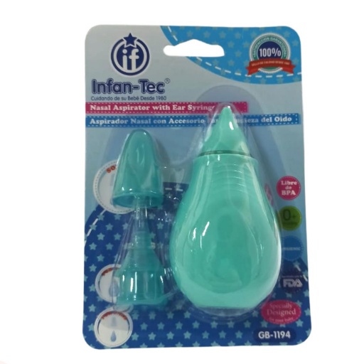 ASPIRAADOR NASAL INFANTEC 2 PUNTAS