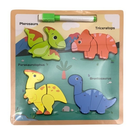 PUZZLE MADERA PIZARRA 4 EN 1 SURTIDO