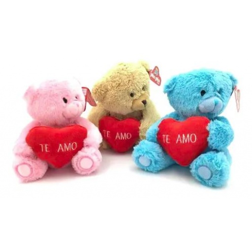 PELUCHE OSO SENTADO CON CORAZON TE AMO PHI PHI 200007